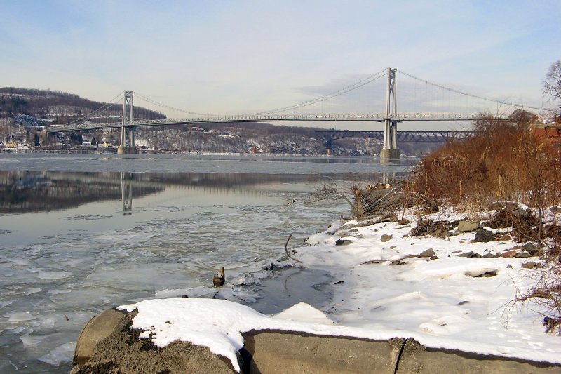 Icy Hudson River View