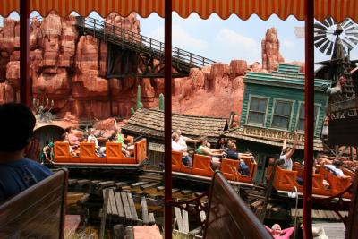 Big Thunder from the train
