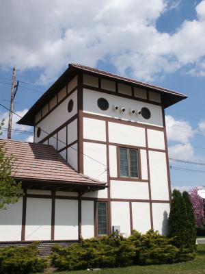 Illinois Valley Electric Railway Depot at Depue, Illinois - Closeup