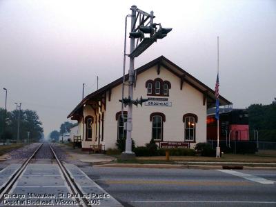 Milwaukee Road Depot at Brodhead Wisconsin.jpg