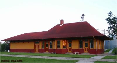 Milwaukee Road Depot at Delmar, Iowa.jpg