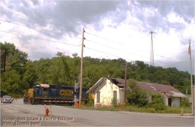 Chicago, Rock Island & Pacific Depot at Utica, Illinois, CSX 2559 .jpg