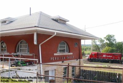 Chicago, Rock Island & Pacific Depot, Lasalle-Peru, Illinois and Railnet engine.jpg