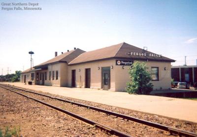 Great Northern Depot at Fergus Falls, MN.