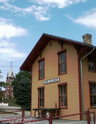 Chicago, Milwaukee, St. Paul and Pacific Depot, New Glarus, Wisconsin.jpg