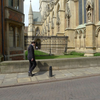 Pedestrian with Cap, Cambridge.
