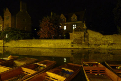 Resting Barges on Cam, Cambridge.