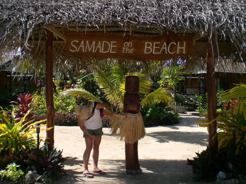 Hanging at Samade on the Beach