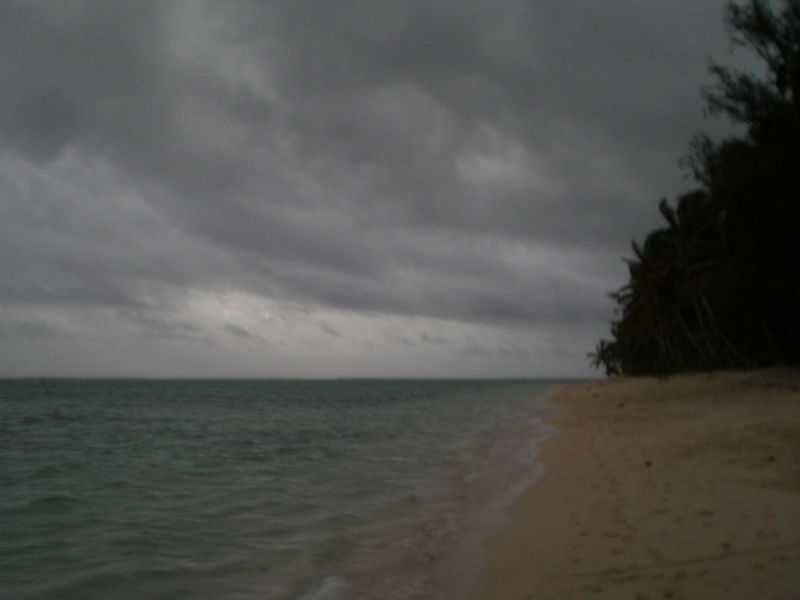 Uh oh...clouds rolling in