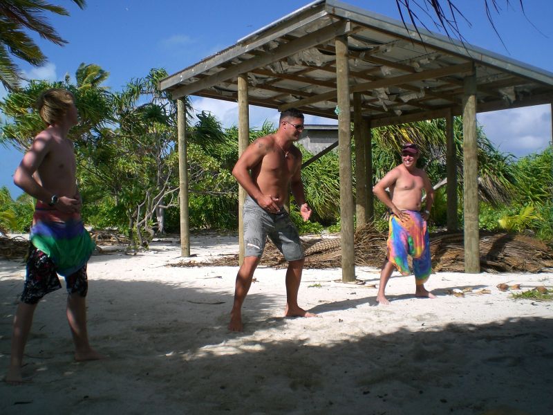 Dancing the haka