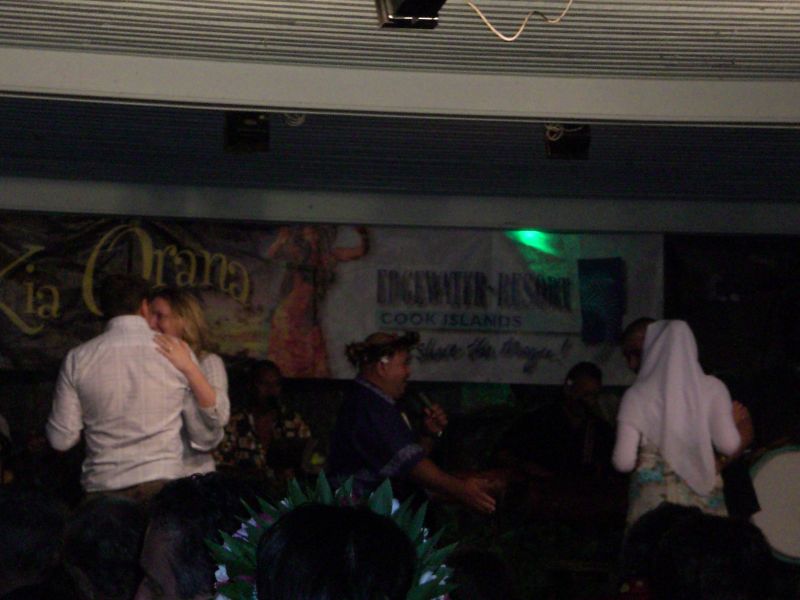 Honeymooners who were too slow to hide are called up on stage
