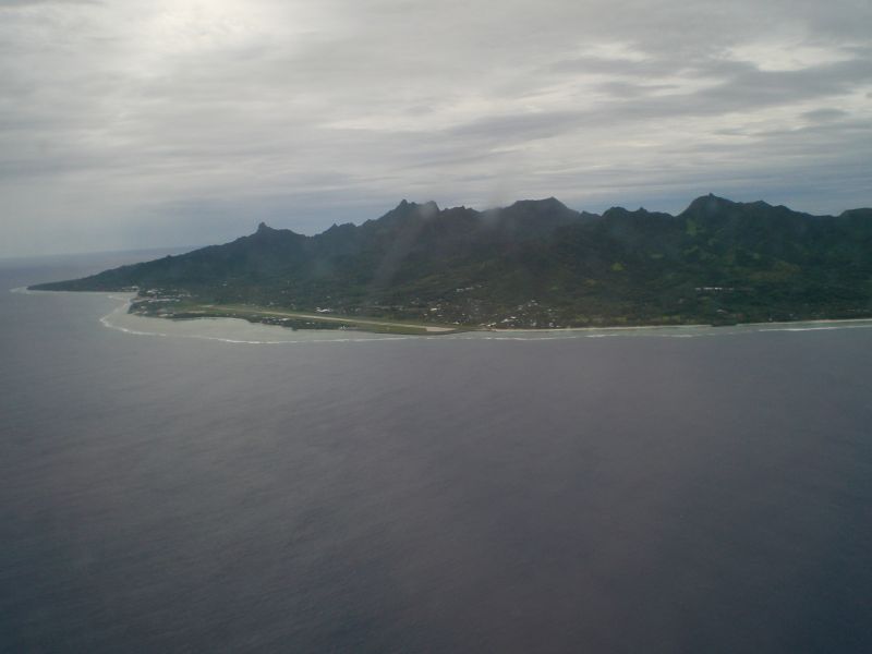 Last glimpse of Rarotonga