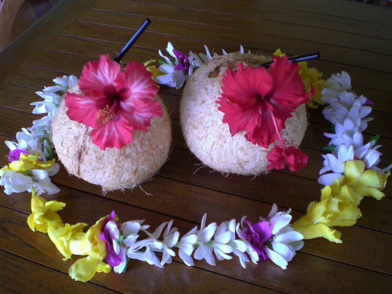 Greeted with eis and coconut milk