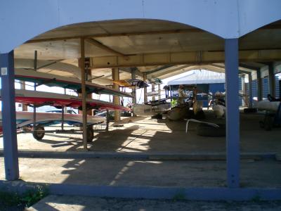 Canoe hangar