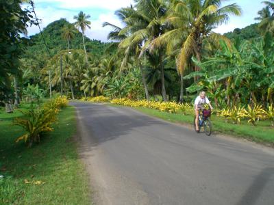 Cycling to the Cooks vs. Tonga rugby game