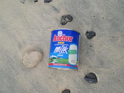 Few cows on the island means milk comes in cans