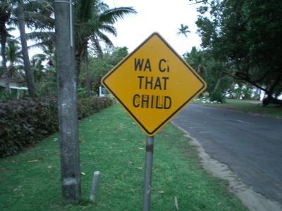 Wac that child (along with _low down and _c_ool ahead)
