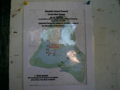 One of the many many maps showing the locals where they're not allowed, thanks to Survivor