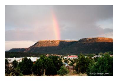 Rainbow, Rowe Mesa, NM