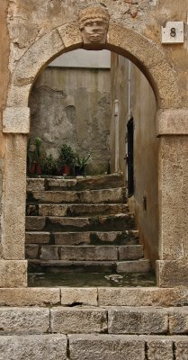 Archway and stairs