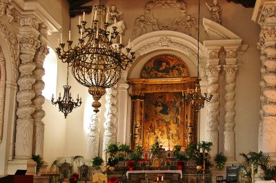 Church interior - Taormina, Italy