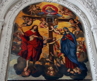 Church painting - Taormina, Italy