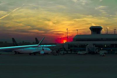 Airport Sunset