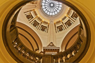 Looking up at the dome...