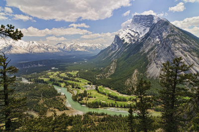 East view and Mount Rundle