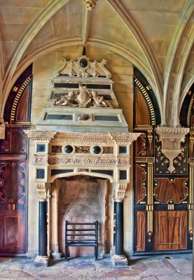 Fireplace and Wood Door - Derbyshire U.K.