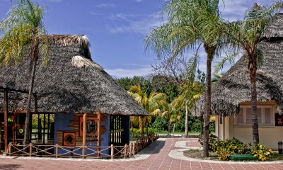 Thatched Resort Buildings