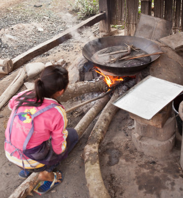 Tending the fire