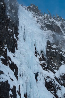 Climbing 'Death Picnic', WI 5