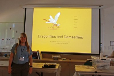 Trude Hurd also entertained campers with a presentation about dragonflies and damselflies