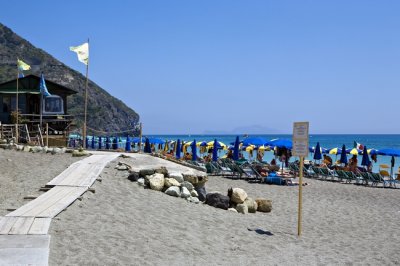 Maronti Beach with Capri Island on the background - Ischia
