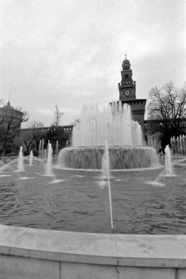 Castello Sforzesco and its fountain