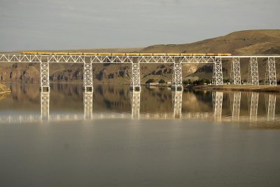 UP Engineering Special crossing the Snake River on the Joso Bridge