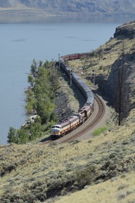 Double Track at Dodge along Kamloops Lake