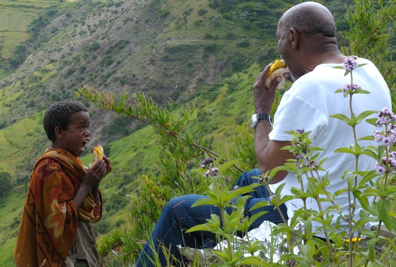 On the way to Lalibela