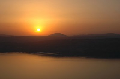 Sunset over Sea of Galilee