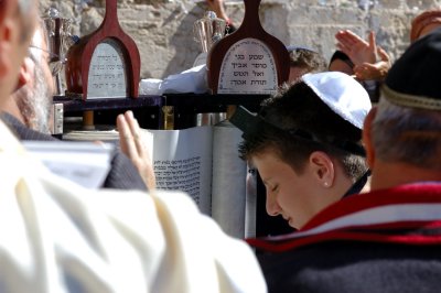 Bar Mitzvah Celebration at the Wailing Wall