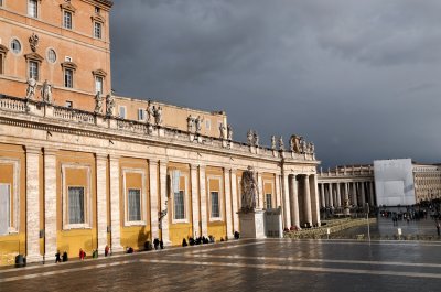 Vatican on a rainy day