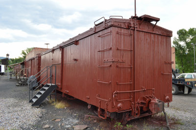 26 Narrow gauge box car used for strorage