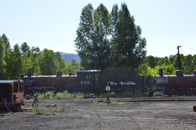 40 K37 492 sits forlorn outside of the Chama engine house