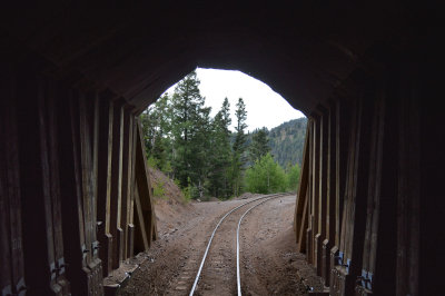 16 Entering Mud Tunnel with its wooden supports