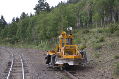 19 MOW equipment on Toltec siding where they were working on the track