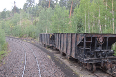 27 Some old hoppers on the Sublette siding probably used for ballast