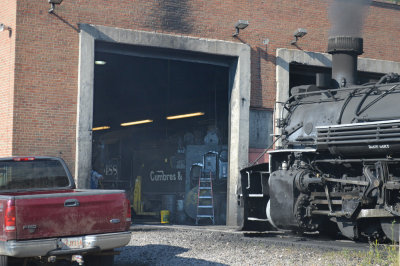 46 488 can be seen in the Chama engine house