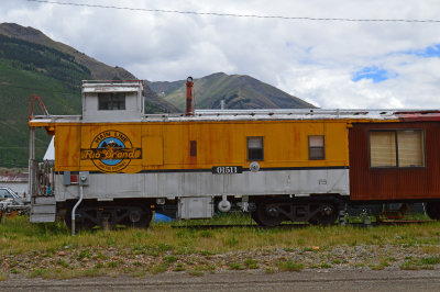 Old DRGW caboose that is part of a home in Silverton, CO