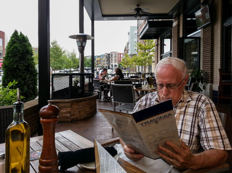 Bill and Menu at Travinia Restaurant